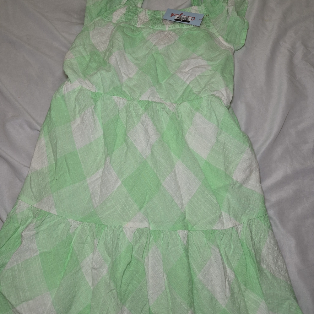 Classic Mint and White Kids Dress